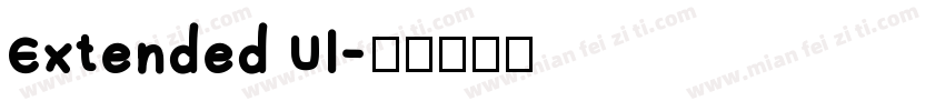 Extended Ul字体转换
